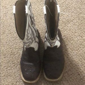 Little kid ostrich boots